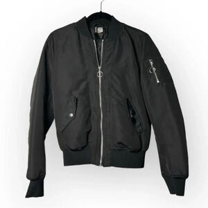 H&M Black Bomber Jacket 4